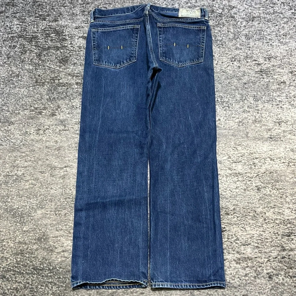 Vintage Polo Ralph Lauren Jeans Mens‎ 36x29 Blue Straight Denim Preppy 2000s